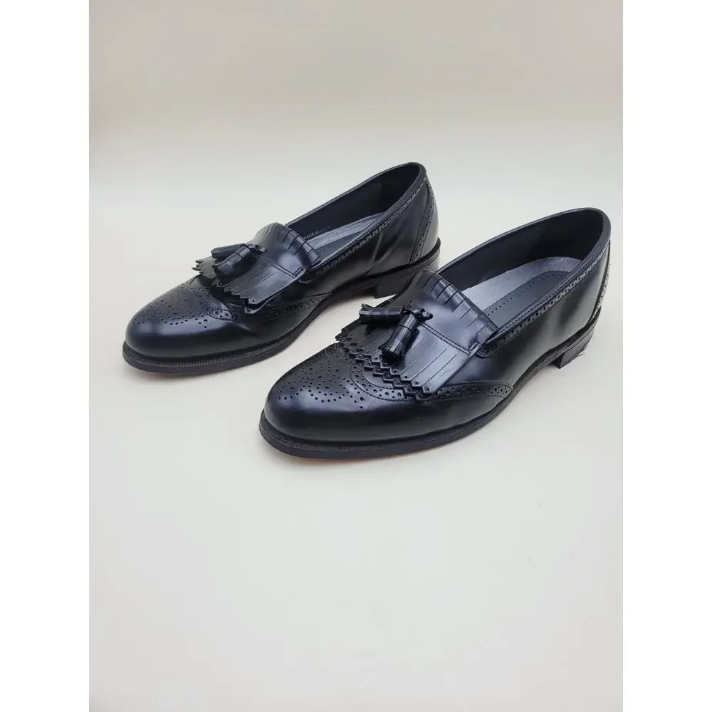 DEXTER Mens 13 Leather Tassel Loafer Slip On Wingtip Classic 549308 USA BLACK